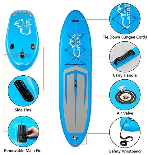 paddle sup inflatable koyot paddling