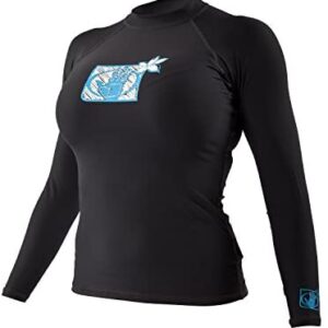 Body Glove 13211W Women's L/A Basic Fitted Long Sleeve Rashguard Top