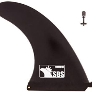 Santa Barbara Surfing SBS - 8 inch Longboard & SUP Single Fin - 8" Center Fin for Surfboard & Paddleboard