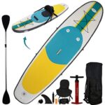 10’ Inflatable Stand Up Paddle Board / Kayak And SUP! (6 Inches Thick, 32 Inch Wide Stance Width) |11-Piece Accessory Set That Includes Convertible Paddle, Kayak Seat, Travel Backpack, And More!