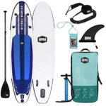 BEYOND MARINA Inflatable Paddle Boards Ultra-Light Stand Up Paddle Board 10'6'' Long 6" Thick Surf Board W Premium SUP Accessories & Carry Bag, Designed Carbon Paddle, 32 inch Wide Stance (Upgraded)