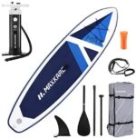 MaxKare Stand Up Paddle Board Inflatable SUP with Triple Action Pump(10 Minutes Inflate), 10.6' Long 32'' Wide 6'' Thick, Max Weight Capacity 370 lbs Enough for 2 People (X-Large)